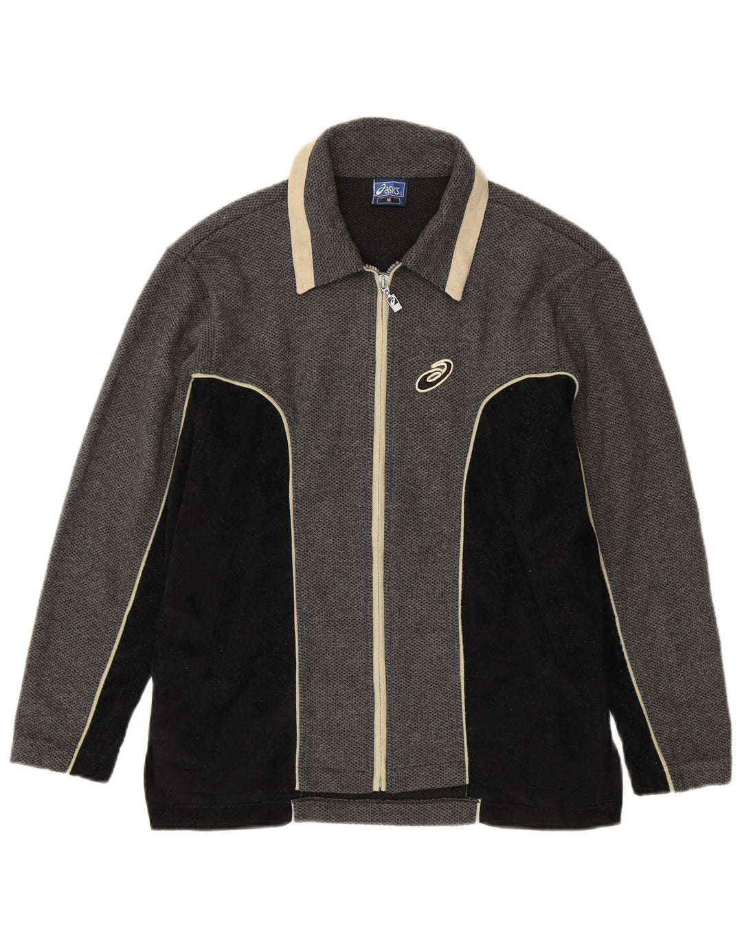 Giacca da tuta ASICS da uomo, colore grigio medio