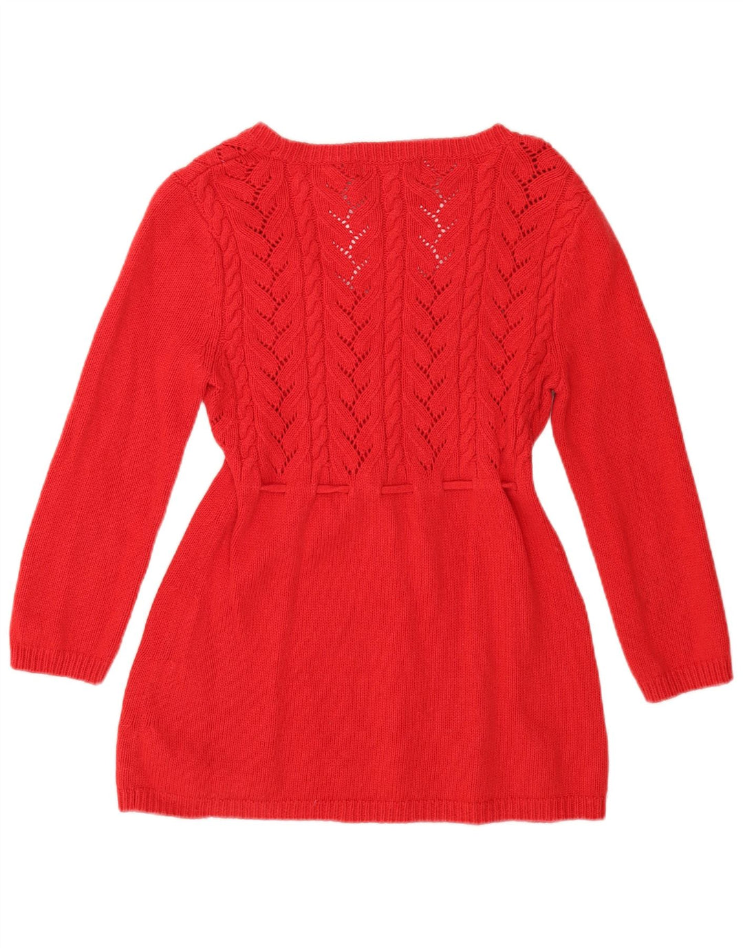 MICHAEL KORS Maglione da donna con scollo a barca con maniche a 3/4 UK 12 Rosso medio