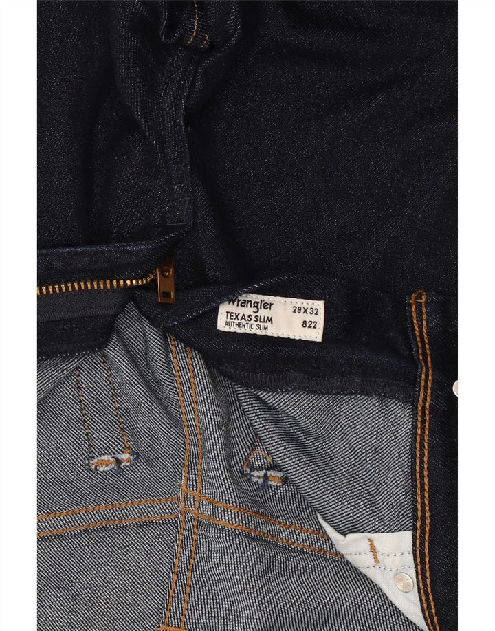 Jeans Wrangler Texas Slim da donna W29 L32 cotone blu navy