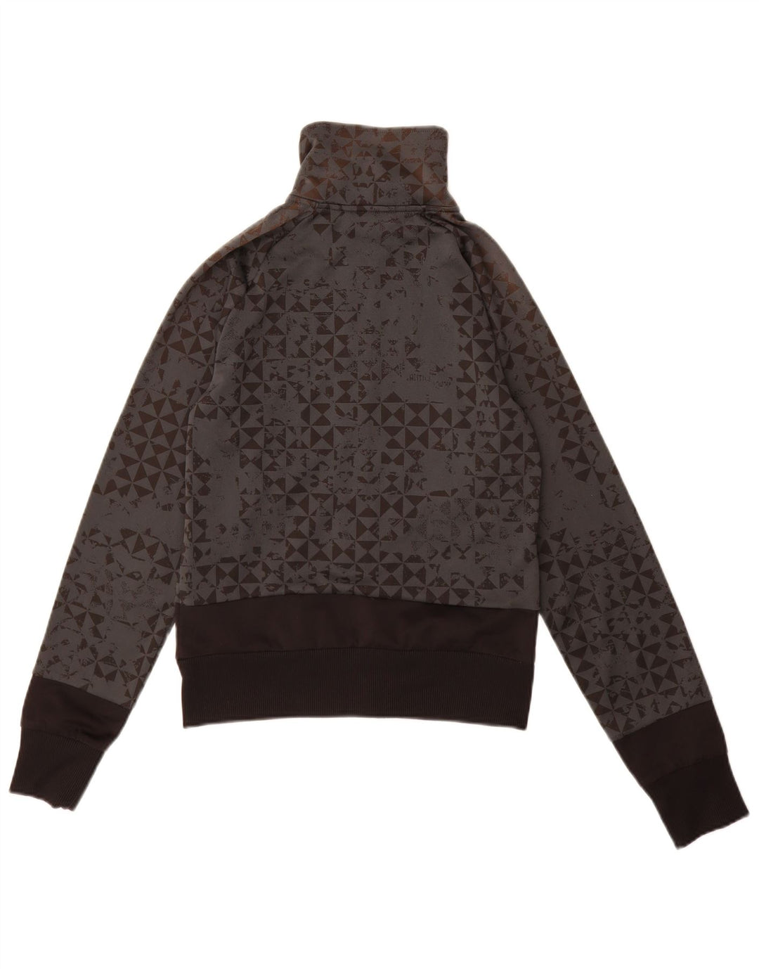 Giacca da tuta da donna Puma UK 10 Small Poliestere geometrico grigio