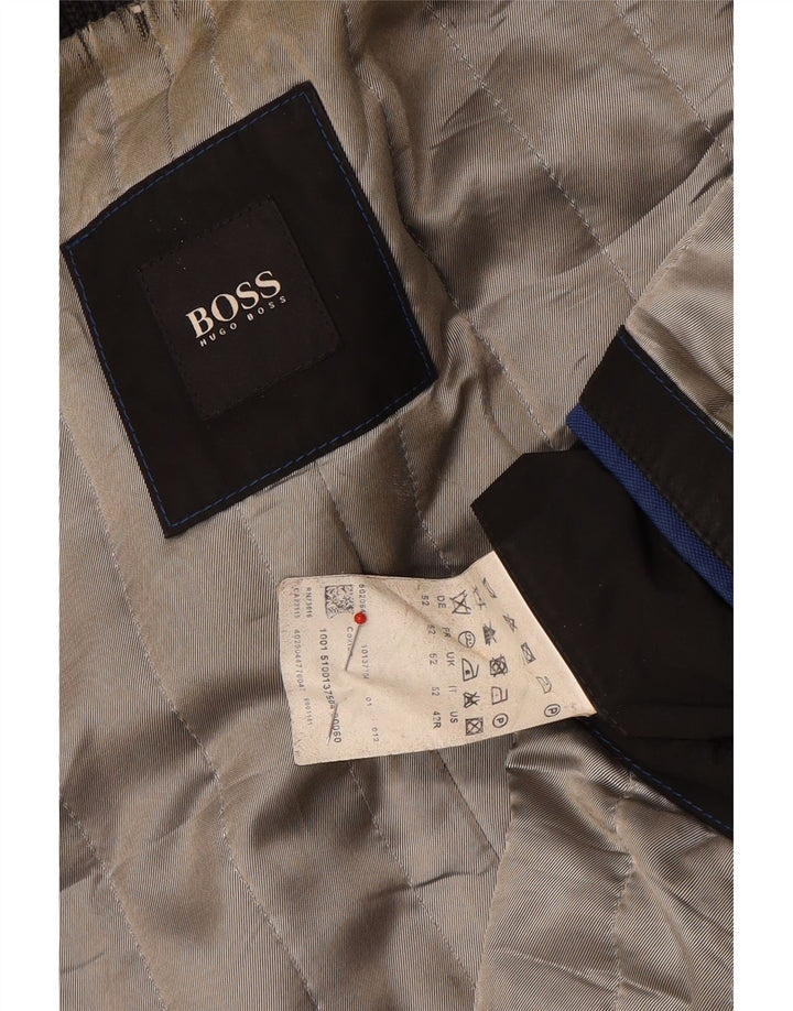 Cappotto da uomo Hugo Boss EU 52 XL Lana grigia
