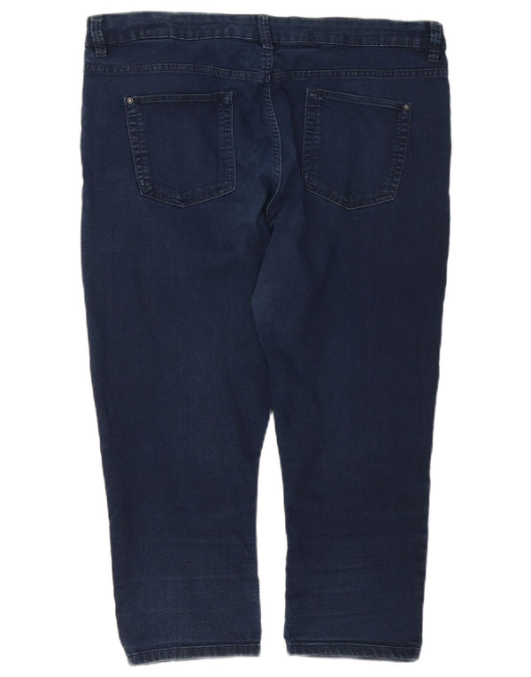 Jeans skinny a vita alta da donna Marks & Spencer UK 16 Large W36 L21 Blu