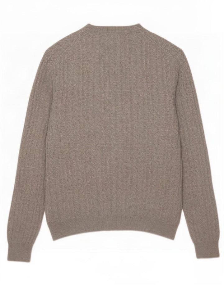 Lyle & Scott Maglione girocollo da uomo in cotone grigio grande