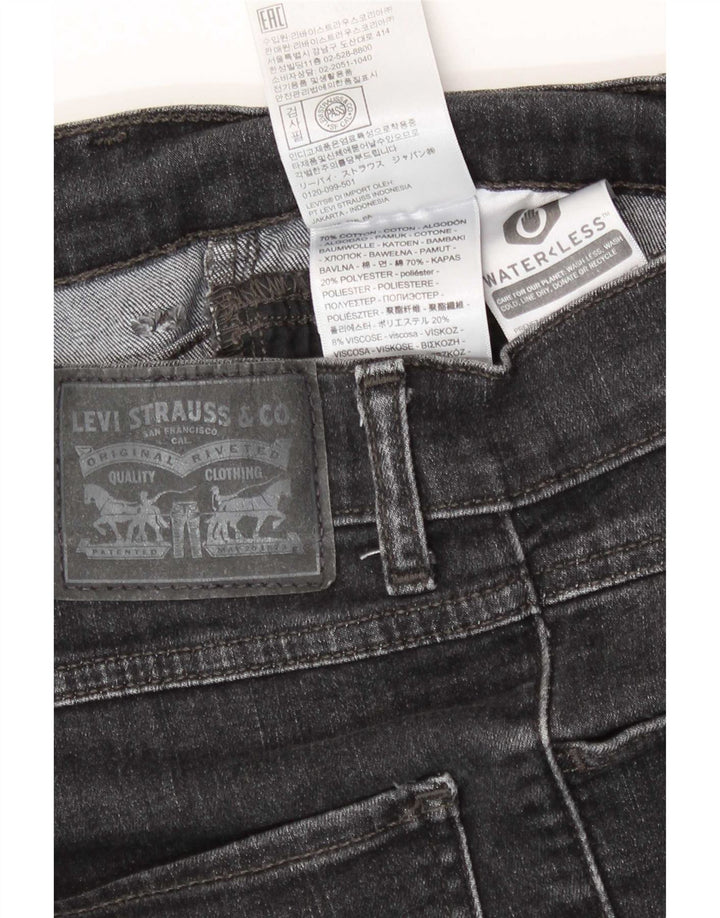 Jeans skinny effetto invecchiato da donna Levi's W27 L27 cotone nero