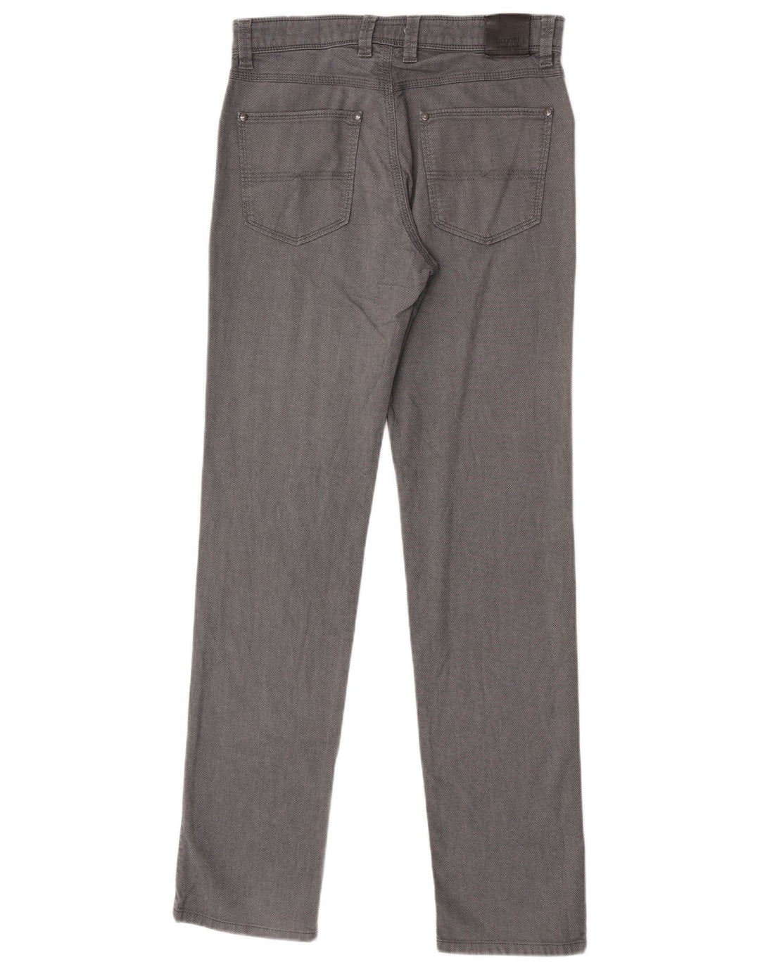 Pantaloni casual dritti da uomo Bugatti W30 L34 cotone grigio