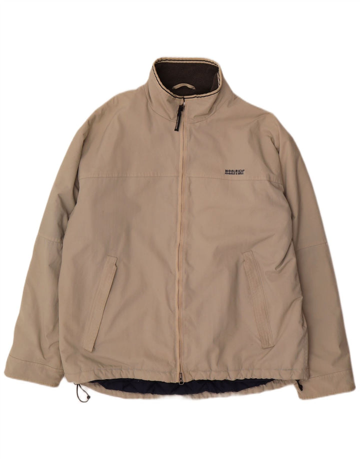 Giacca a vento da uomo Woolrich UK 42 XL Nylon beige