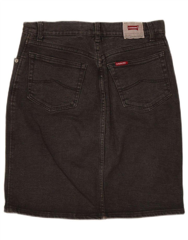 Gonna in denim da donna CARRERA W28 cotone nero medio