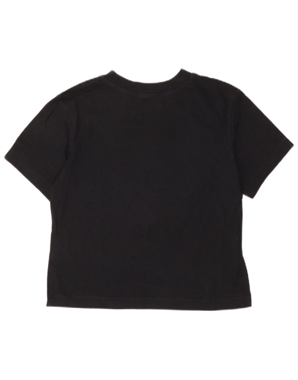 T-shirt grafica corta da donna Vans UK 14 grande cotone nero