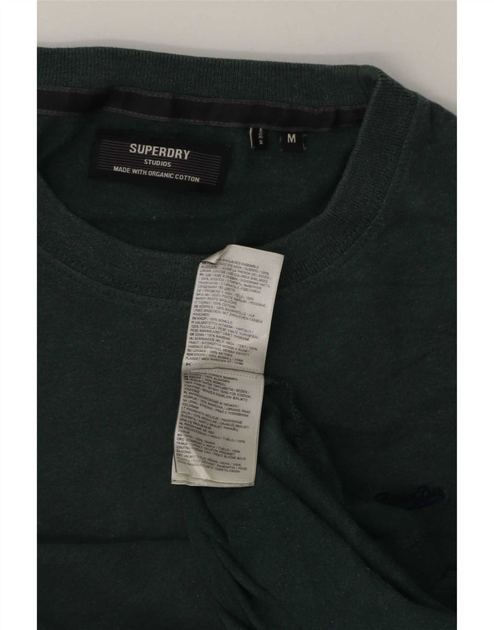 T-shirt da uomo Superdry Top in cotone verde medio