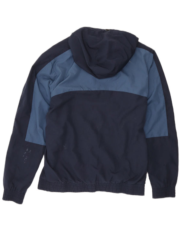 Giacca antipioggia con cappuccio da uomo Umbro UK 42 XL Poliestere color block blu navy