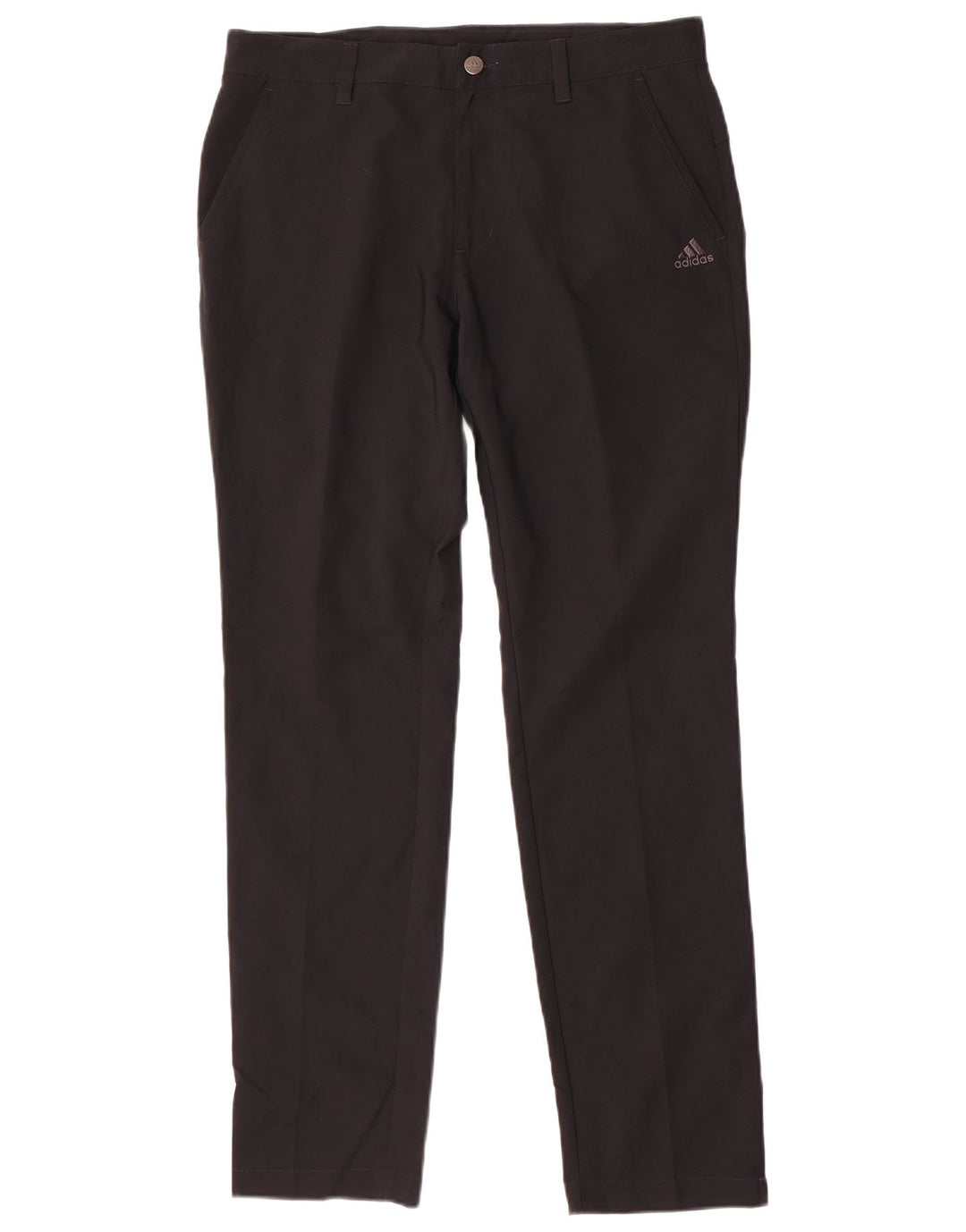 Pantaloni chino slim da uomo Adidas W32 L32 poliestere nero