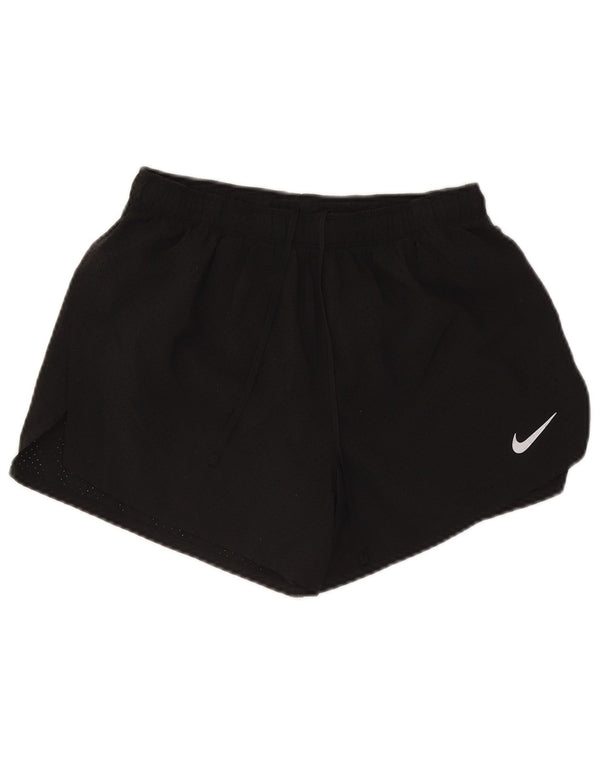Pantaloncini sportivi Nike da donna Dri Fit UK 12 medio nero poliestere