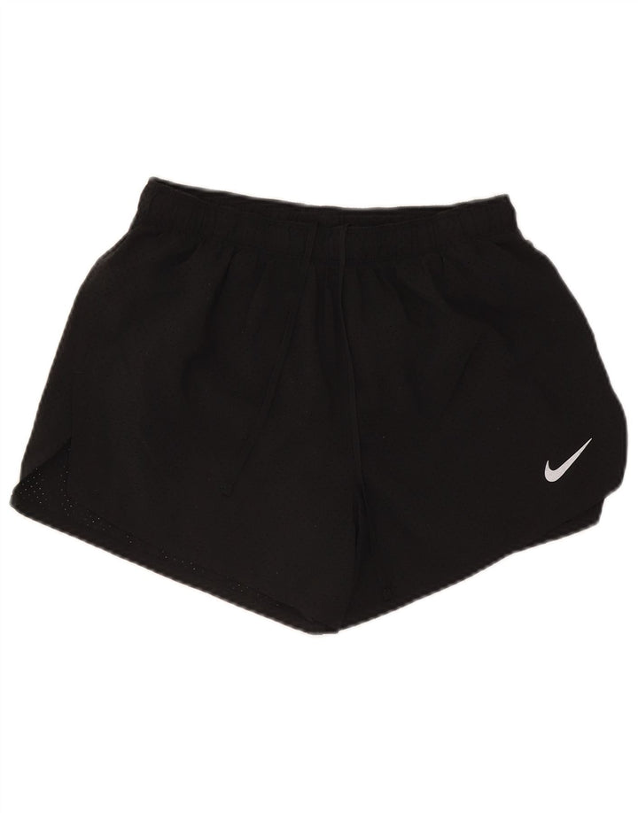 Pantaloncini sportivi Nike da donna Dri Fit UK 12 medio nero poliestere