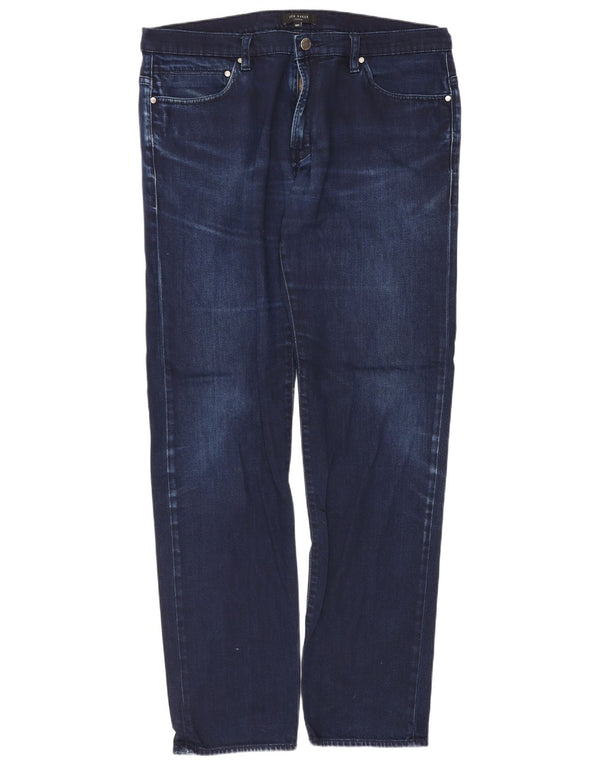 Jeans dritti vestibilità regolare da uomo Ted Baker W36 L31 cotone blu