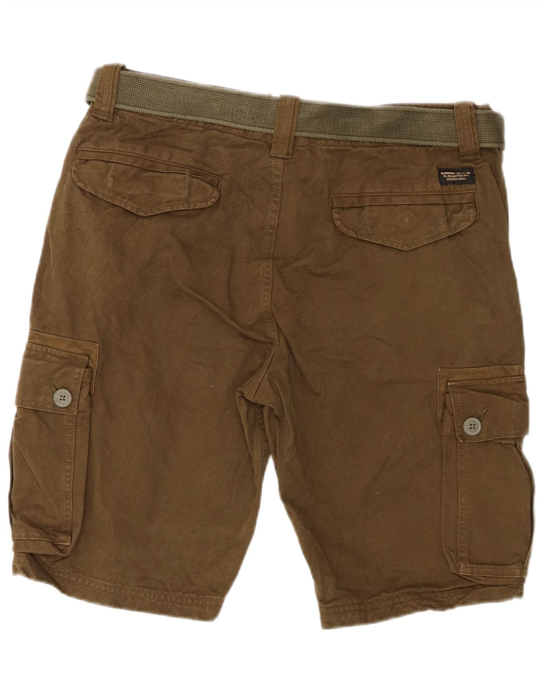Pantaloncini cargo da uomo Superdry W32 cotone kaki medio