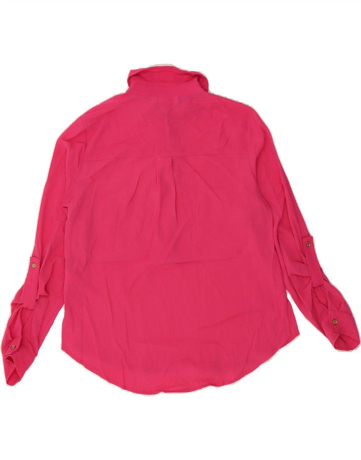 MICHAEL KORS Womens Pullover Shirt Blouse UK 14 Medium Pink Polyester Vintage Michael Kors and Second-Hand Michael Kors from Messina Hembry 