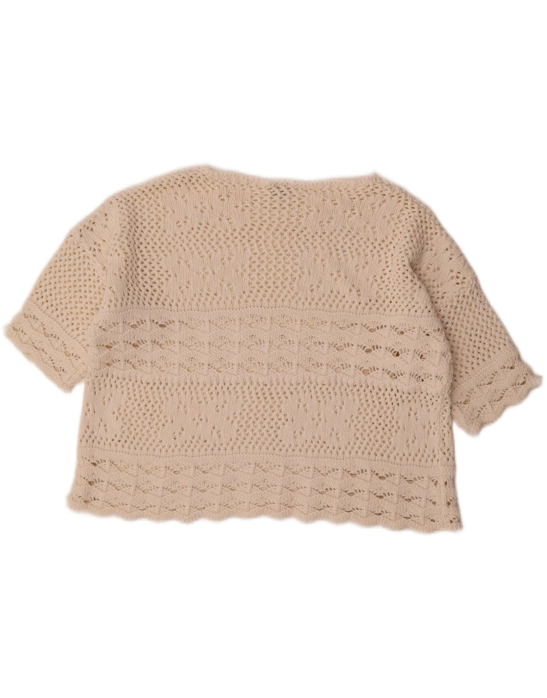 Maglione maglione con scollo a barca corto da donna Redok UK 14 medio bianco sporco