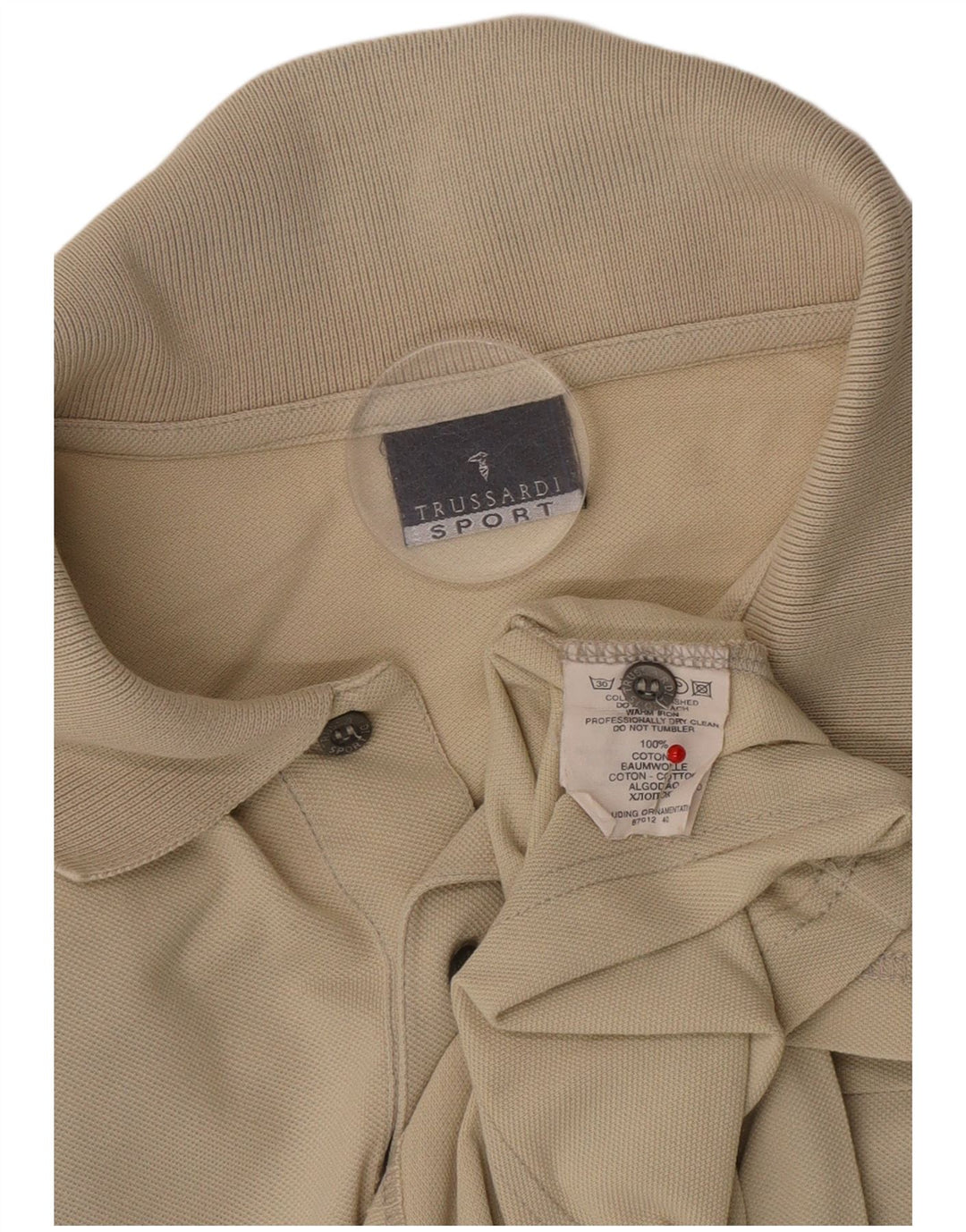 Polo Uomo Trussardi XL Cotone Beige