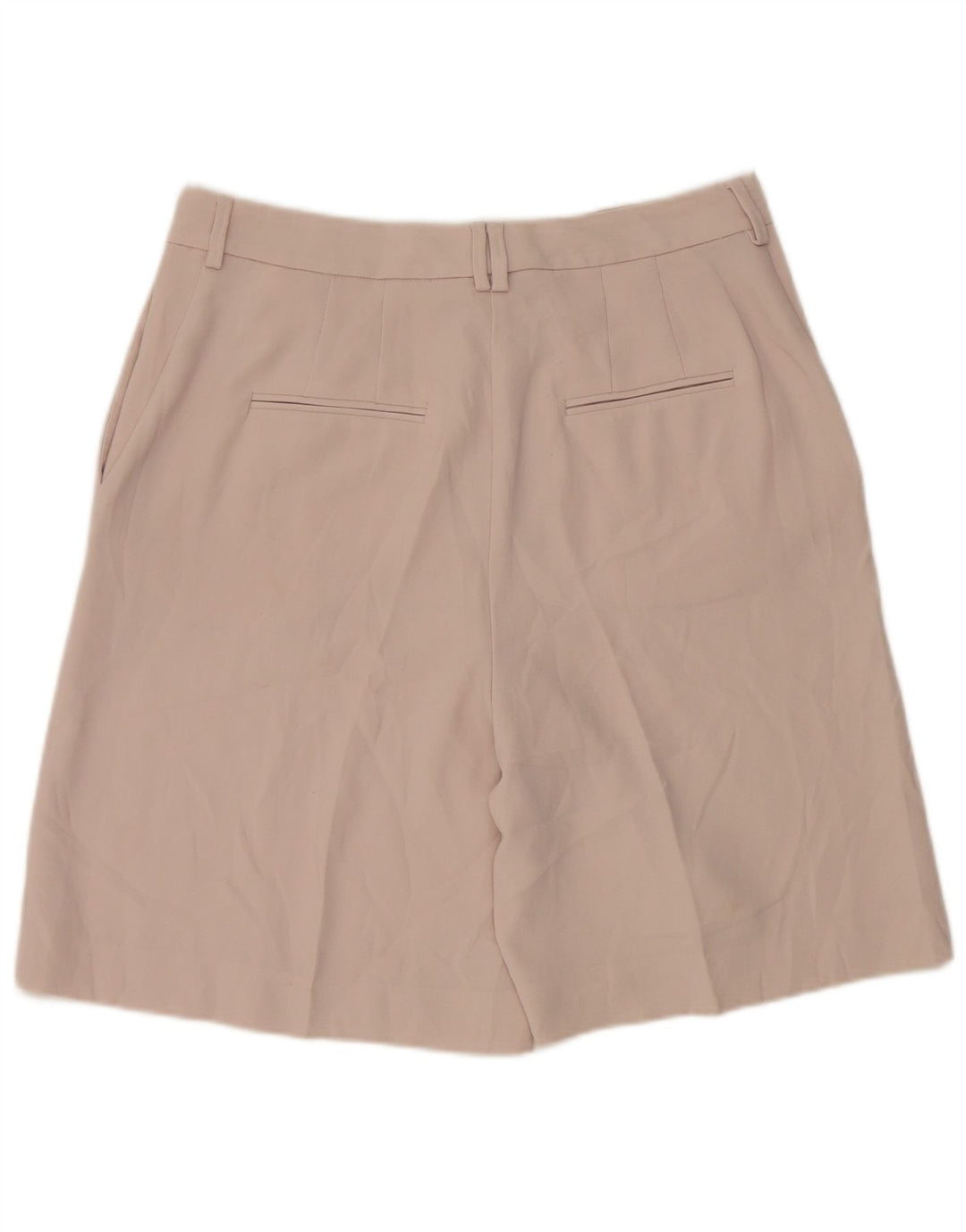 Pantaloncini chino da donna Marks & Spencer UK 12 medi W30 poliestere beige