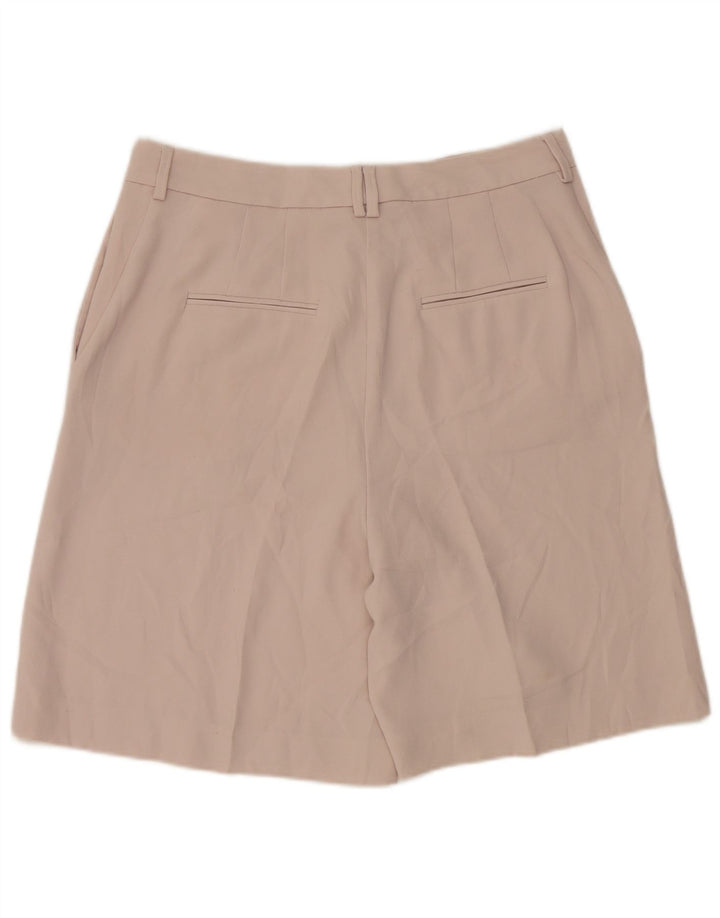 Pantaloncini chino da donna Marks & Spencer UK 12 medi W30 poliestere beige