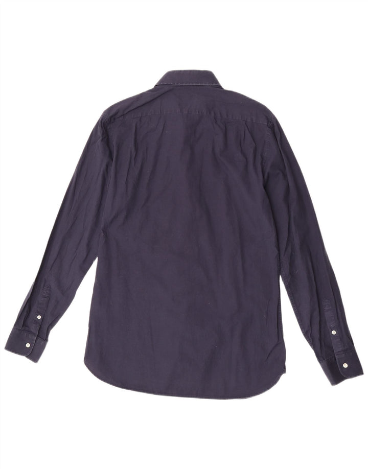 Camicia Reiss da uomo slim fit in cotone blu navy medio