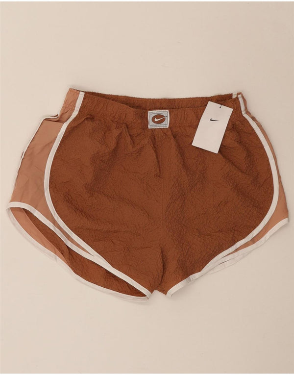 Pantaloncini sportivi da donna NIKE UK 14 Large Marrone Poliestere