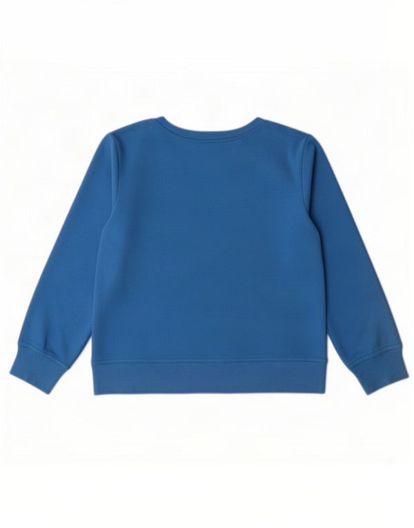 Gap Womens Graphic Sweatshirt Jumper UK 14 Medium Blue Cotton