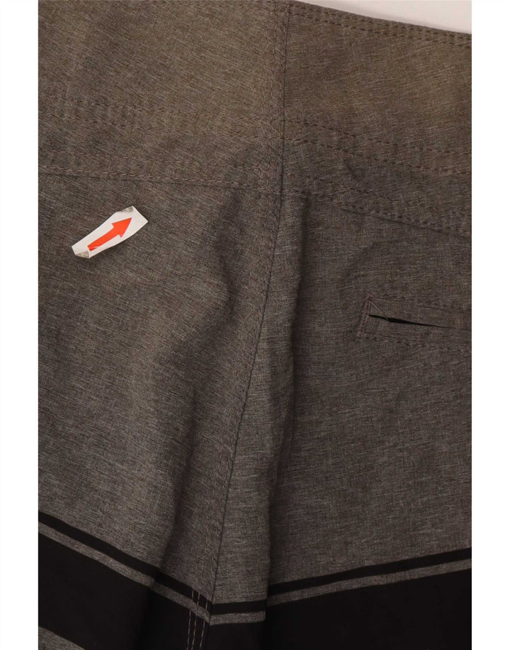 Pantaloncini da bagno da uomo Billabong Poliestere a righe grigio medio