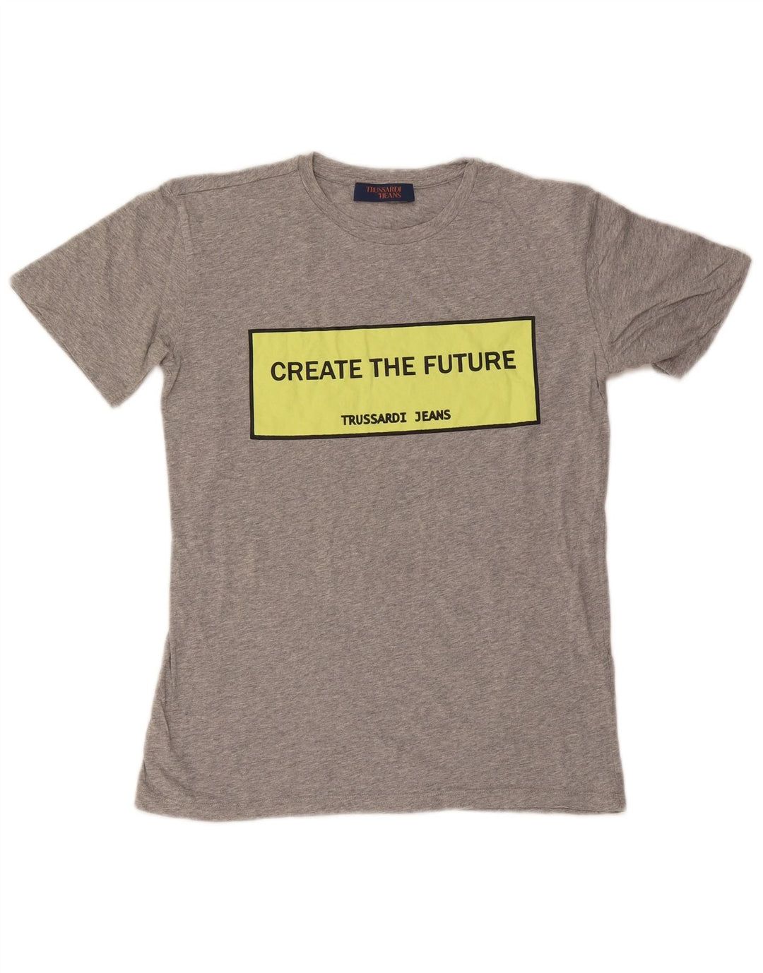 T-shirt grafica da uomo Trussardi Jeans Top piccola grigia chiazzata