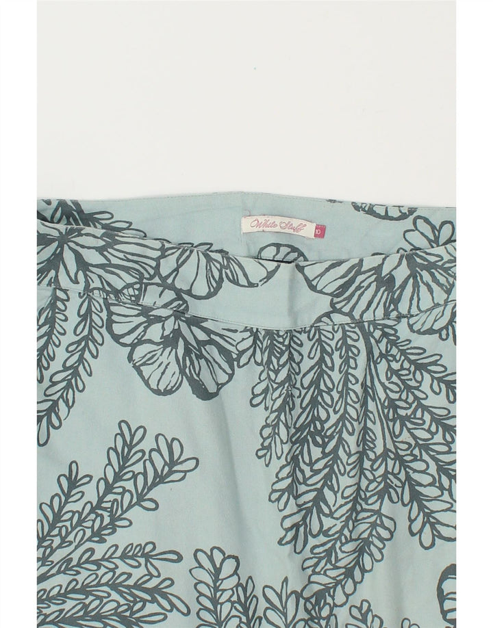 WHITE STUFF Womens Straight Skirt UK 10 Small W30  Blue Floral Vintage White Stuff and Second-Hand White Stuff from Messina Hembry 