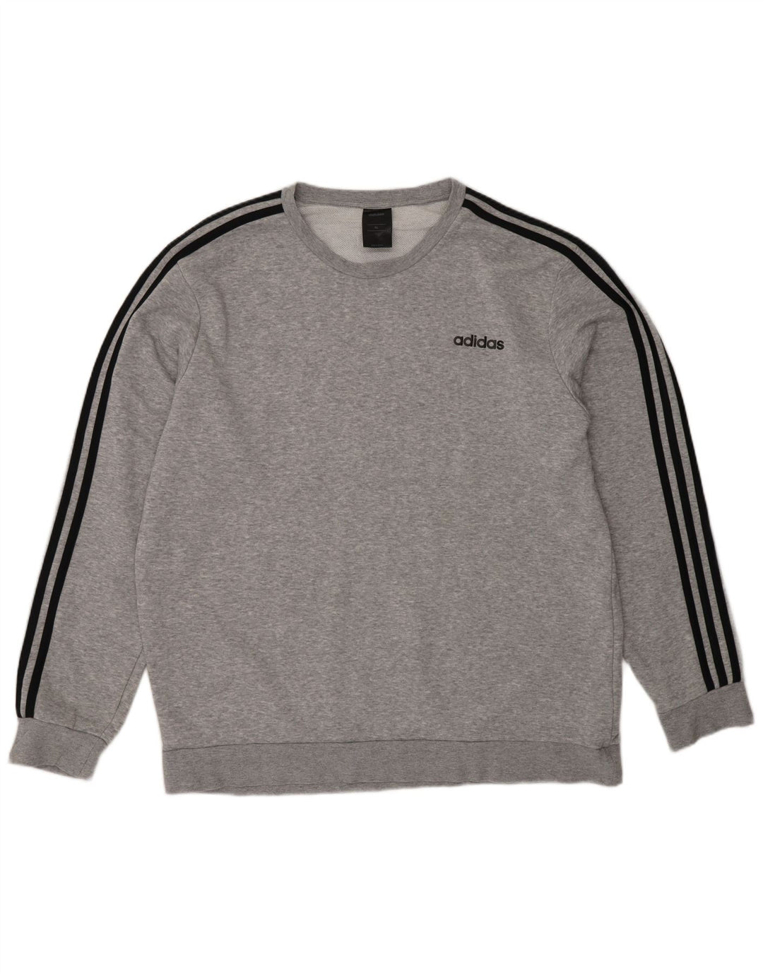 Felpa da uomo Adidas Jumper XL in cotone chiazzato grigio