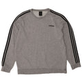 Felpa da uomo Adidas Jumper XL in cotone chiazzato grigio