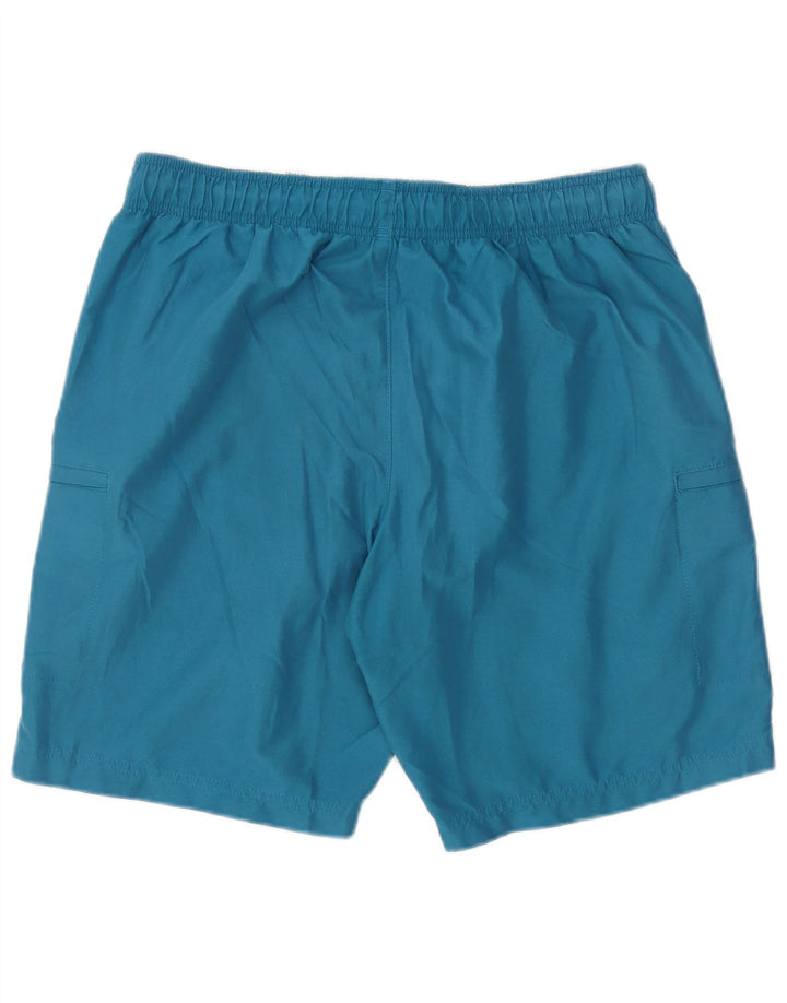 Pantaloncini da bagno Marks & Spencer da uomo Peacock Cargo in poliestere blu medio