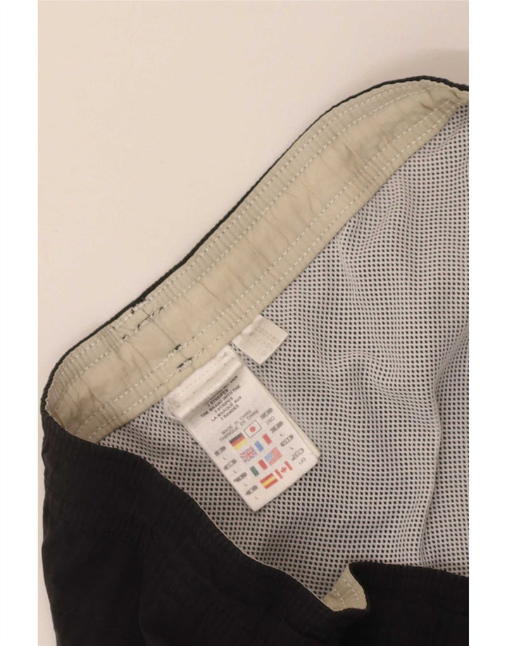 Pantaloncini sportivi Adidas da uomo grandi neri in poliammide