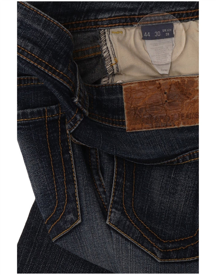 Jeans Dritti Donna Trussardi W28 L32 Blu Navy Cotone