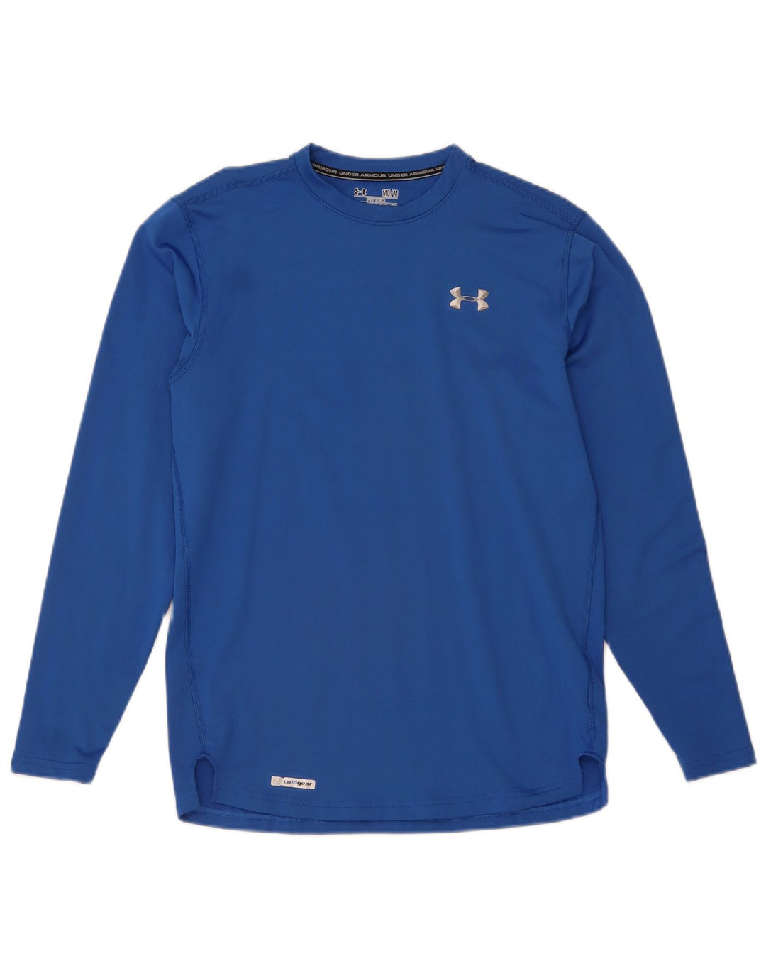 Maglia Under Armour da uomo Cold Gear a maniche lunghe in poliestere blu medio