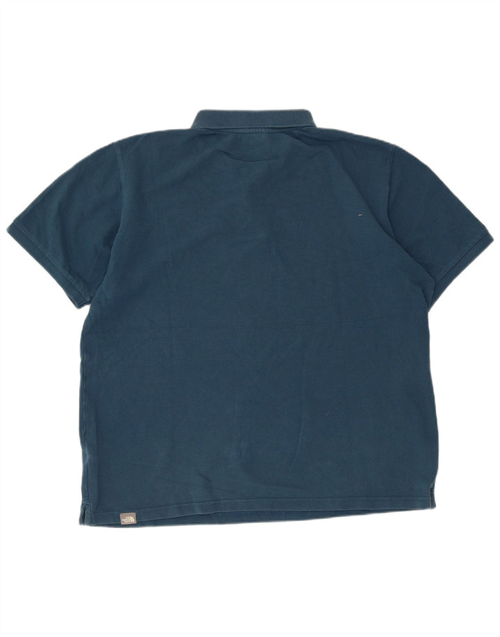 Polo da uomo The North Face grande in cotone blu