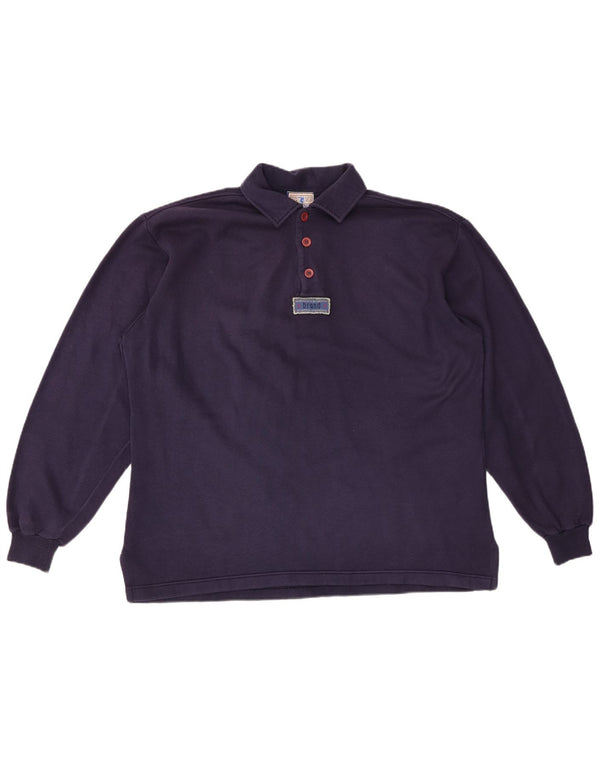 Felpa da uomo con collo alto GYMNASIUM, cotone medio blu navy