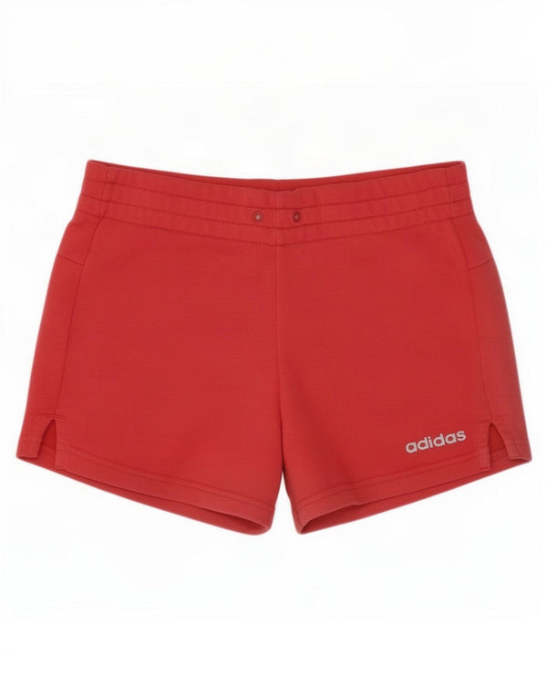 Pantaloncini sportivi Adidas da donna UK 4/6 XS rosso cotone