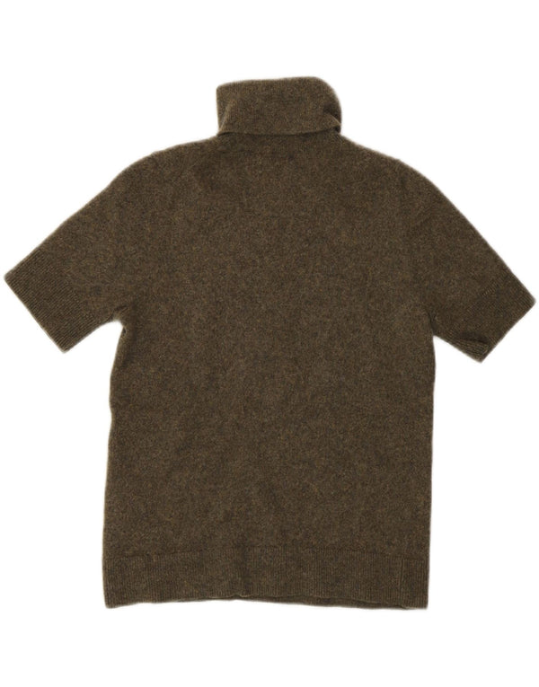 Maglione corto da donna Cos a collo alto UK 6 XS Cachemire kaki