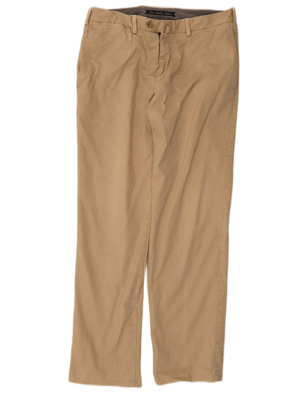 Pantaloni chino dritti da uomo Boggi IT 50 Large W34 L29 Cotone beige