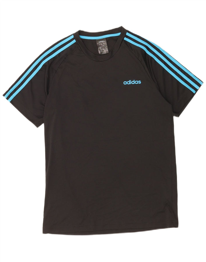 T-shirt Adidas Climalite da uomo, media, in poliestere nero