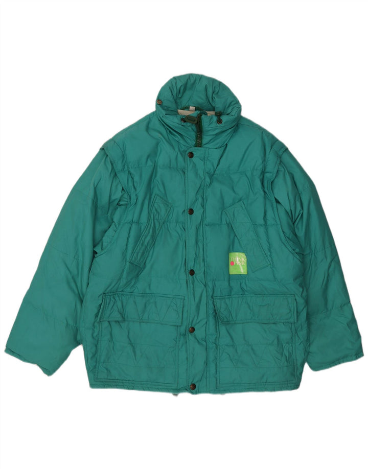 Giacca imbottita con cappuccio da uomo Think Pink IT 50 Large Green Nylon