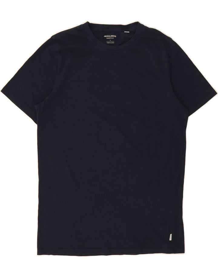 JACK & JONES Mens T-Shirt Top Large Navy Blue Cotton Vintage Jack & Jones and Second-Hand Jack & Jones from Messina Hembry 