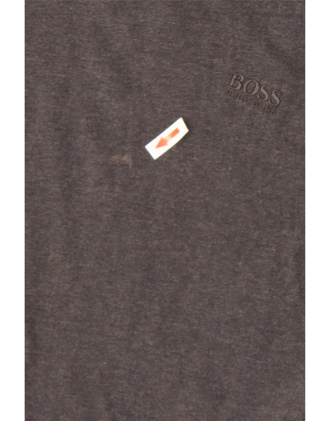 T-shirt da uomo Hugo Boss Top in cotone grigio medio