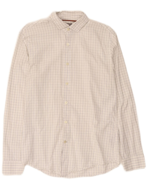 Camicia da uomo Dockers in cotone a quadri bianco sporco medio