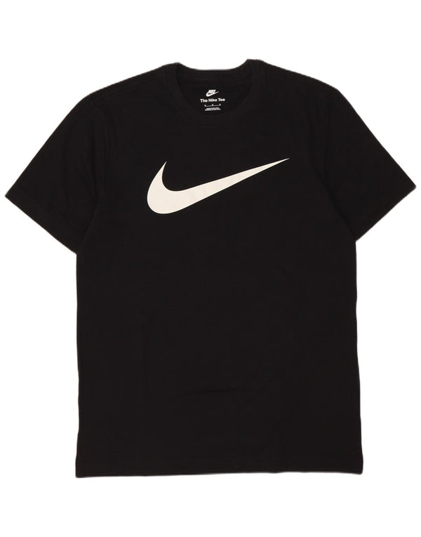 T-shirt grafica da uomo Nike Top in cotone nero medio