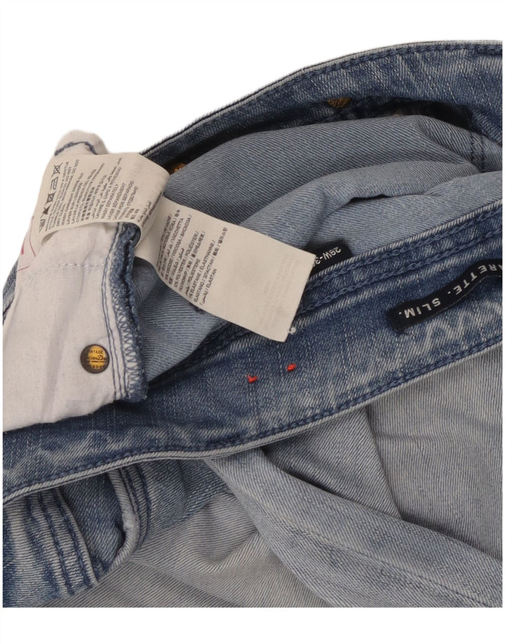 Jeans slim a sigaretta da donna Superdry W29 L32 cotone blu