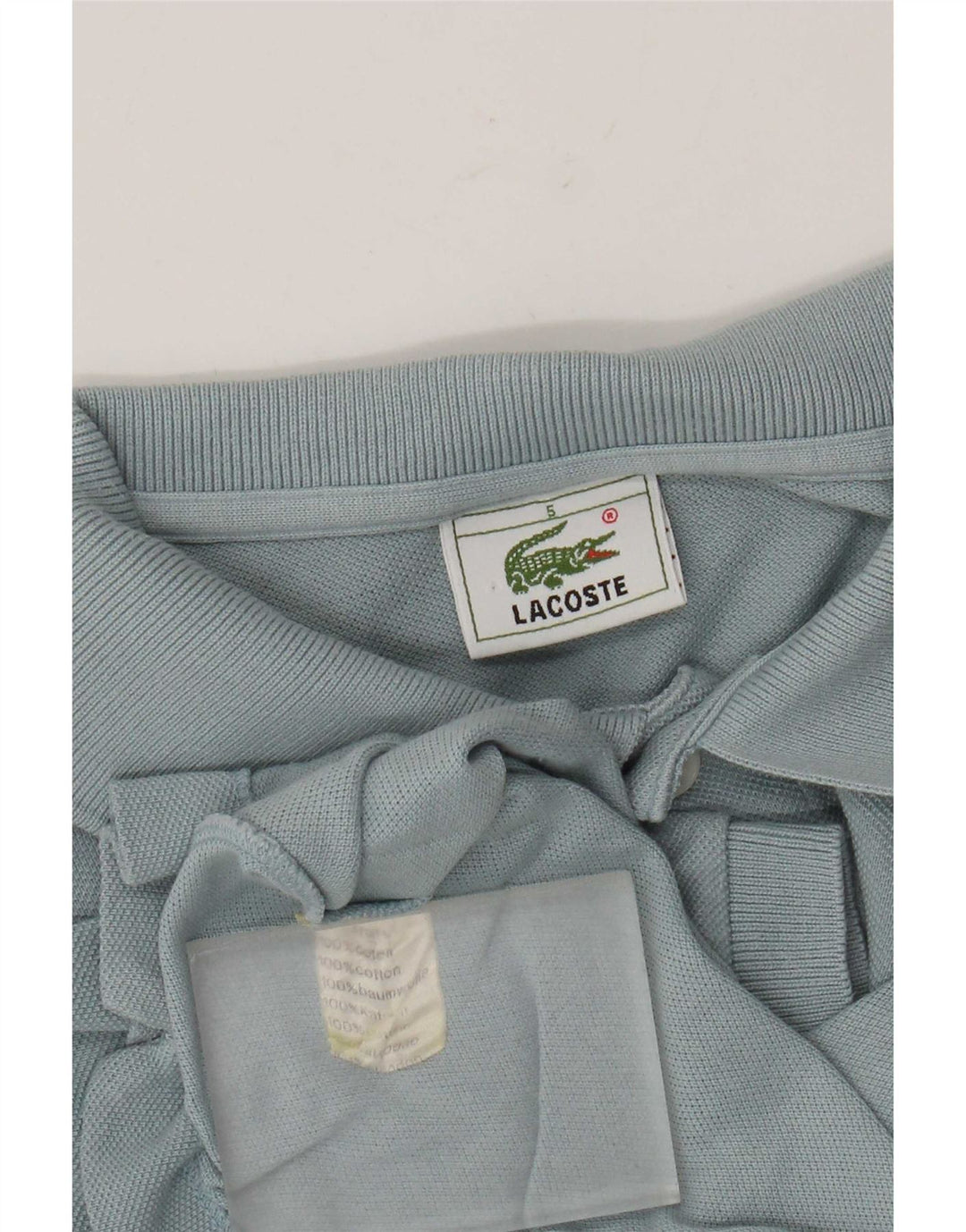 Polo da uomo Lacoste taglia 5 grande in cotone blu