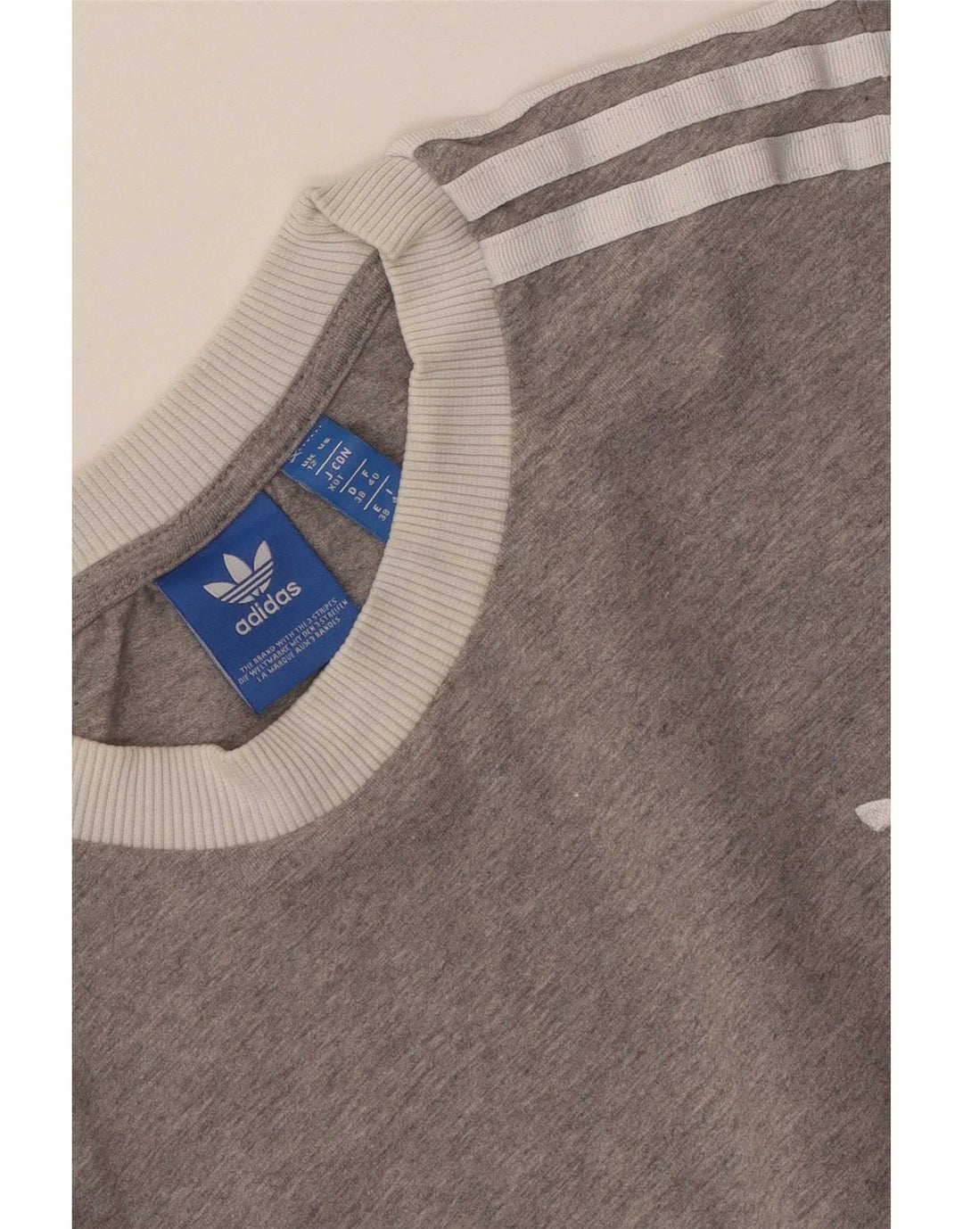 Felpa grafica da donna Adidas Jumper UK 12 Colorblock grigio medio